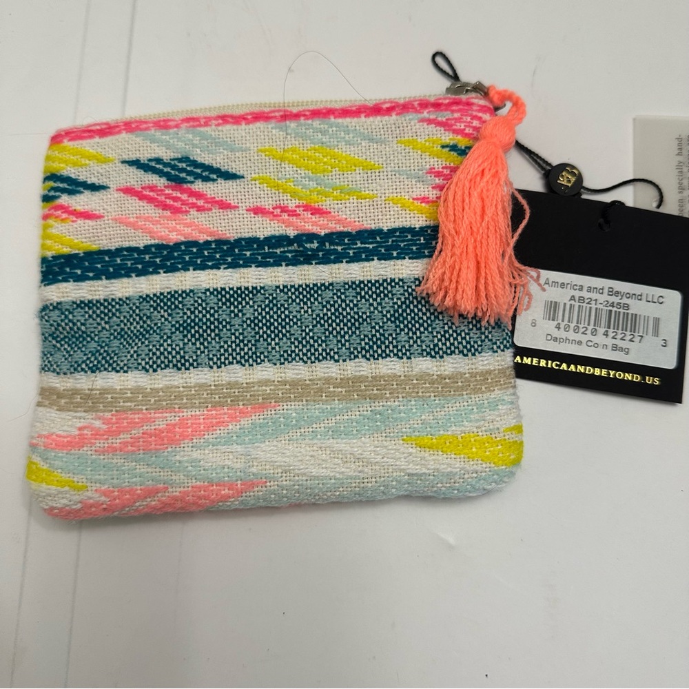 NEW America and Beyond DAPHNE MINI BAG Coin Purse Pouch Zipper
